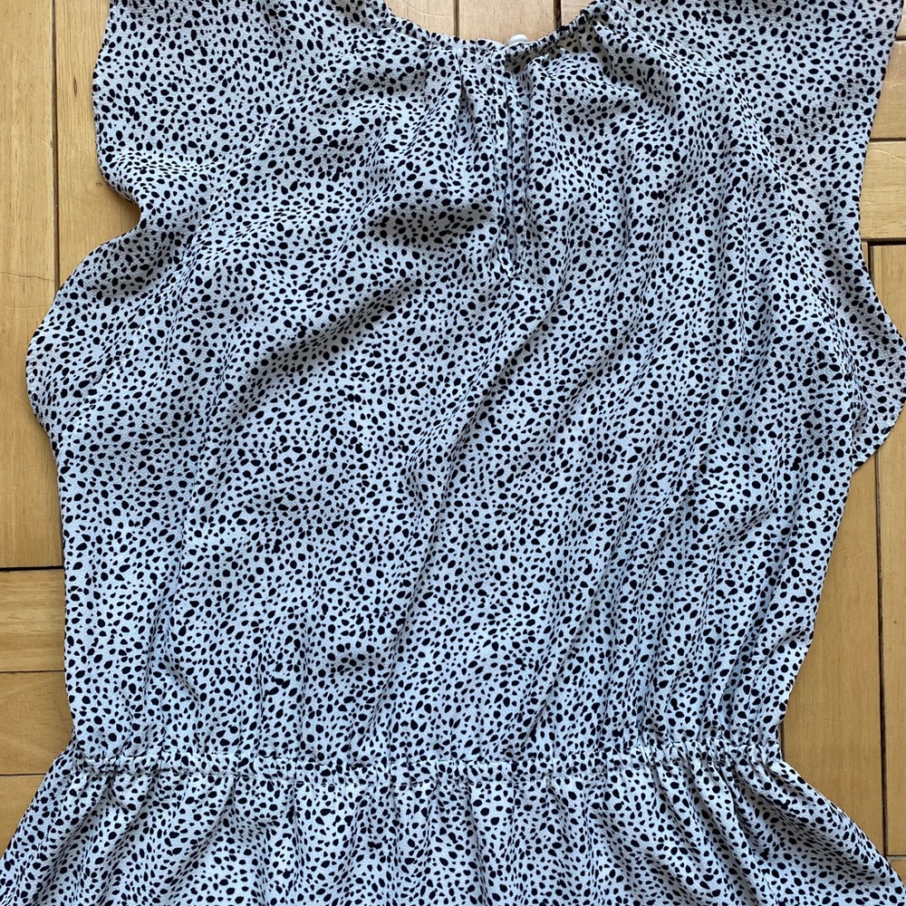 Black and white polka dot dress H&M